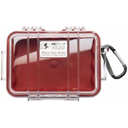 Pelican 1020 Micro Case, Clear Red