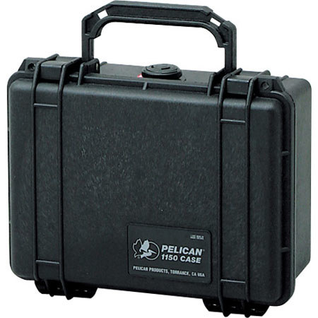 Pelican 1150 Watertight Hard Case Without Foam Insert - Black