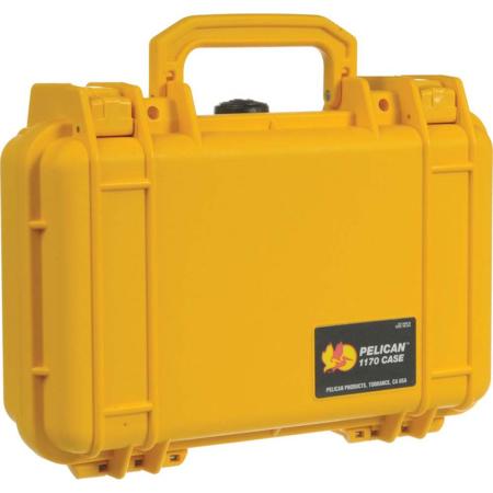 Pelican 1170 Watertight Hard Case with Pick-N-Pluck Foam - Yellow