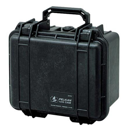 Pelican PC1300NFB Watertight Mini-S Case without Foam