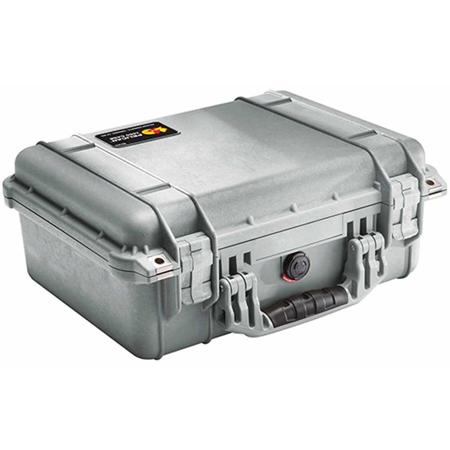 Pelican 1450 Medium Case without Foam, Silver