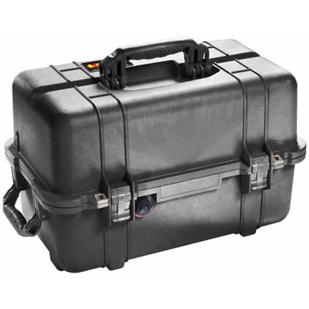 Pelican 1460 Medium Mobile 2-Tray Tool Chest Case, Black