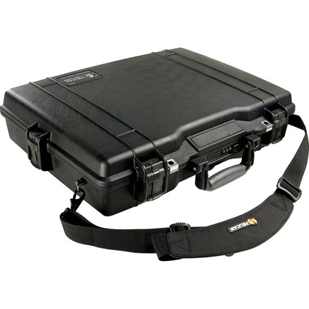 Pelican 1495 Protector Watertight Hard Case for 17" Laptop, Black