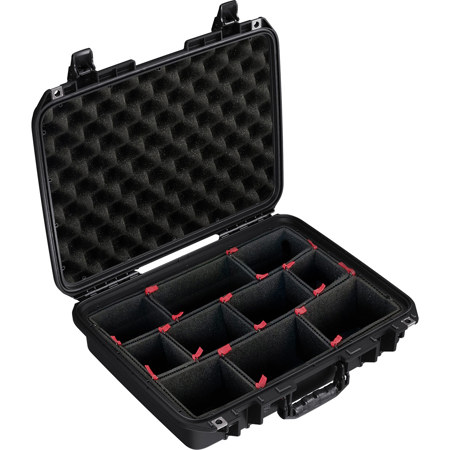 Pelican 1505 Air Waterproof Hard Case with TrekPak Divider System, Black