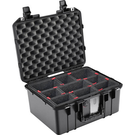 Pelican 1507AirTP Hard Carry Case with TrekPak Divider Insert, Black