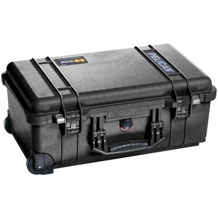Pelican 1510LFC Laptop Overnight Carry On Case with Wheels, Black