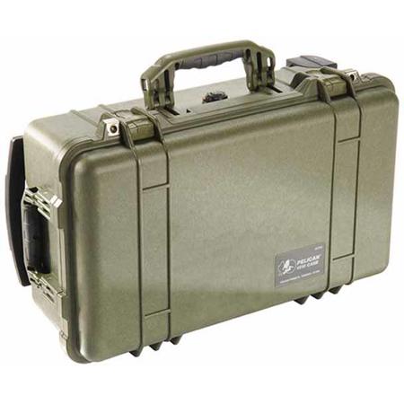 Pelican 1510LFC Laptop Overnight Carry On Case with Wheels, Olive Drab Green