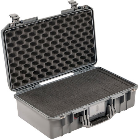 Pelican 1525Air Carry-On Case with Pick-N-Pluck Foam, Silver