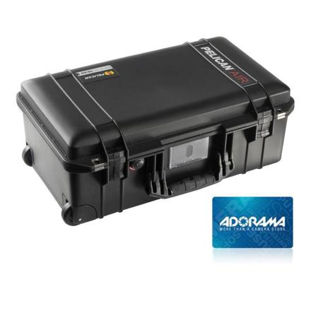 Pelican 1535WD Air Wheeled Carry-On Case w/Padded Dividers Black W/$50 Gift Card