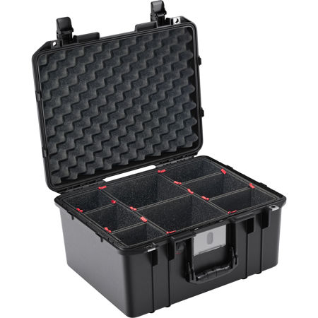 Pelican 1557AirTP Hard Carry Case with TrekPak Divider Insert, Black