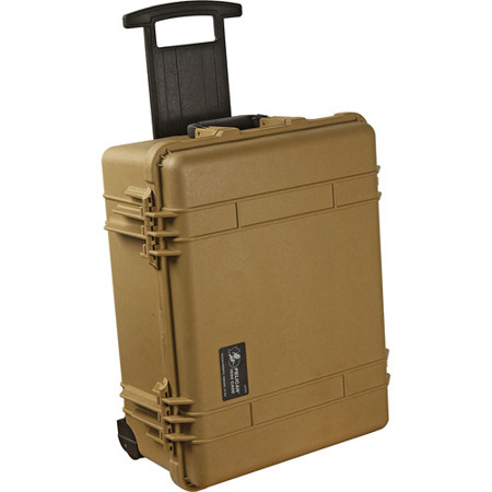 Pelican 1560LFC Laptop Watertight Case with Wheels, Desert Tan