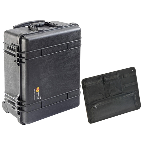 Pelican 1560 Watertight Wheeled Hard Case w/o Foam, Black,w Pelican 1560 Watertight Wheeled Hard Case w/o Foam, Black,w