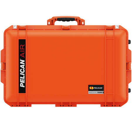 Pelican 1595 Air Wheeled Waterproof Hard Case without Foam Insert Orange