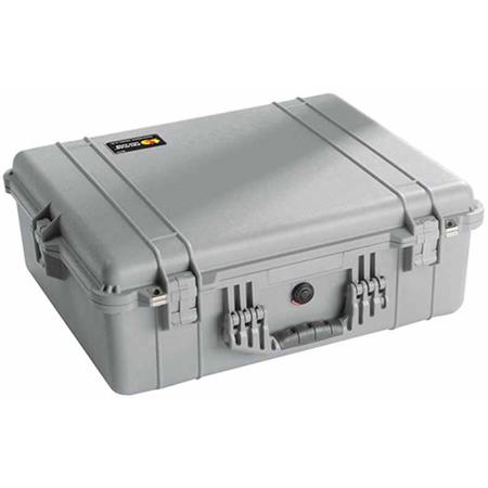 Pelican 1600 Watertight Hard Case without Foam insert - Silver