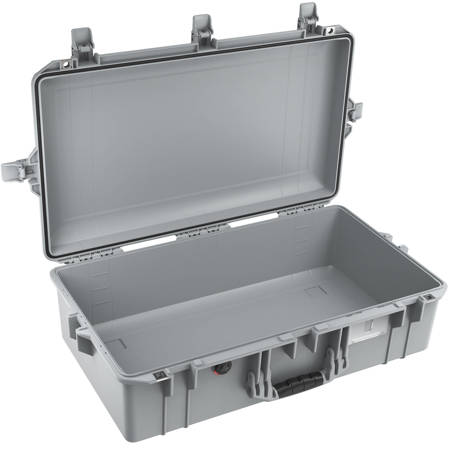 Pelican 1605AirNF Hard Carry Case with Liner, No Foam, Silver