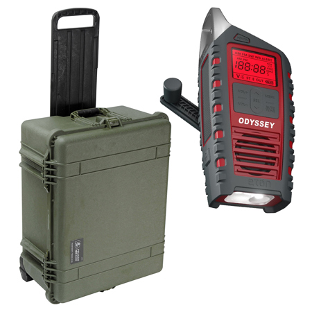 Pelican 1610 Watertight Wheeled Hard Case, Without Foam, Green