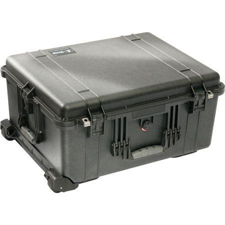 Pelican 1610 Watertight Hard Case with Wheels, without foam - Black