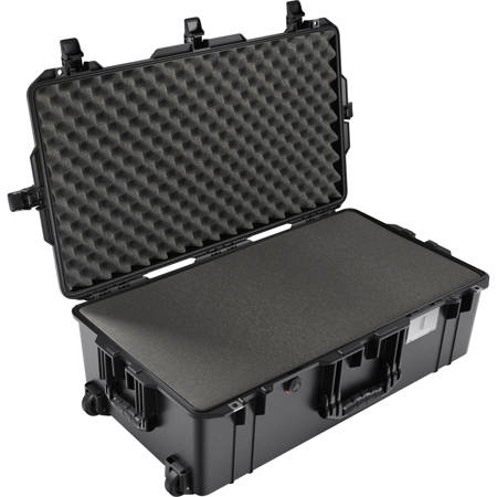 Pelican 1615AirWF Wheeled Hard Case with Foam Insert, Black
