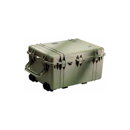 Pelican 1630 Watertight Hard Case with Cubed Foam Interior & 4 Wheels, Olive Drab Green