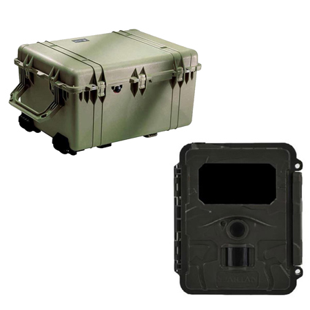 Pelican 1630 Hard Case w/Foam & Wheels, Olive, w/HCO Spartan 8MP HD Trail Camera