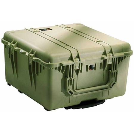 Pelican 1640 Watertight Wheeled Hard Case without Foam insert - Olive Drab Green