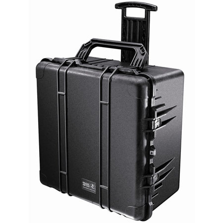Pelican 1640 Watertight Wheeled Hard Case with Dividers - Black