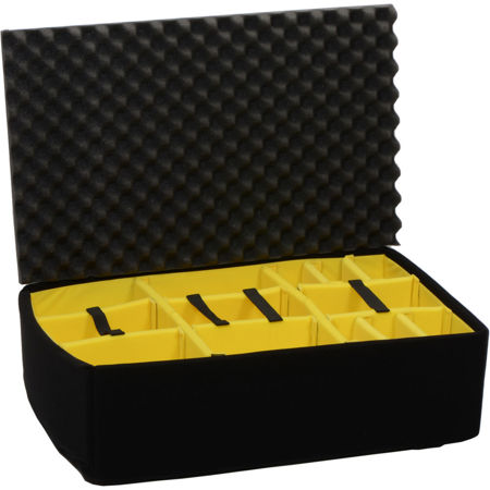 Pelican 1655 Padded Divider Set for 1650 Cases, Yellow/Black
