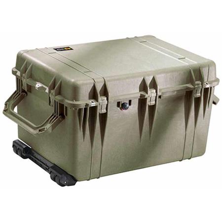 Pelican 1660 Watertight Wheeled Hard Case without Foam Insert - Olive Drab Green