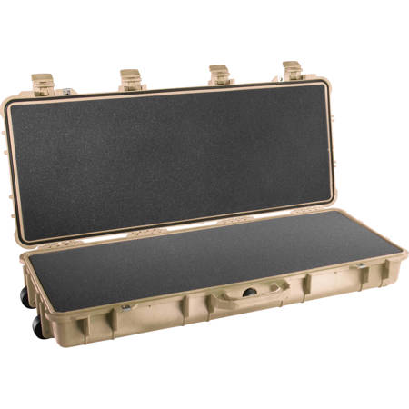 Pelican 1700 Travel Vault II Watertight Weapons Case w/Foam Insert - Tan