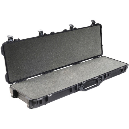 Pelican 1750 Travel Vault Wheeled Watertight Weapons Case with Foam Insert, Black