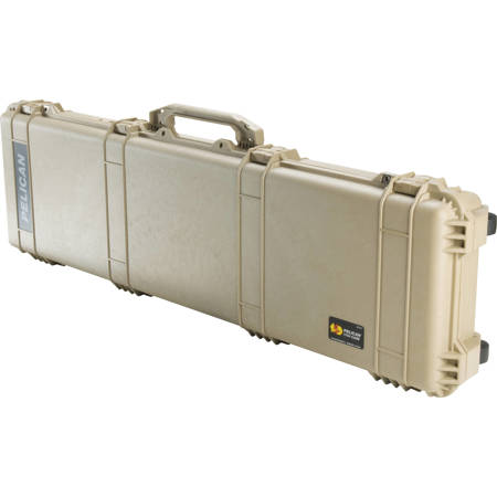 Pelican 1750NF Travel Vault Wheeled Weapons Case without Foam Insert, Desert Tan
