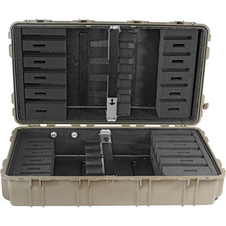 Pelican 1780RF Long Case with Rifle Foam Cut Insert, Desert Tan