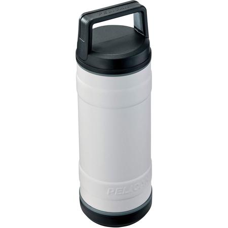 Pelican 18 oz Stainless Steel Travel Bottle, White