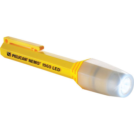 Pelican Nemo 1960N LED Flashlight, 34 Lumens, Yellow