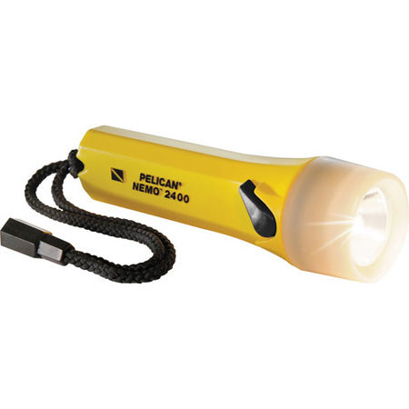 Pelican Nemo 2400 Flashlight with Photoluminescent Shroud, Yellow