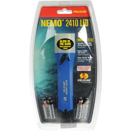 Pelican Nemo StealthLite 2410 LED Flashlight, Blue
