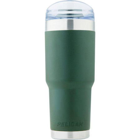 Pelican 32 oz Stainless Steel Travel Tumbler, Slide Lid, Olive Drab Green