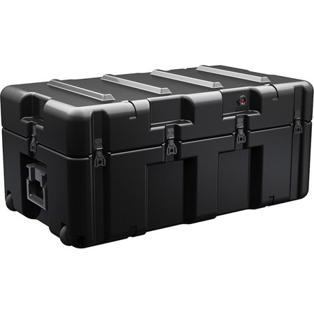 Pelican AL3418-1005 Single Hinged Lid Trunk without Foam, 10.12" Bottom Depth, Black