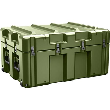 Pelican AL3424-1205 Single Hinged Lid Trunk without Foam, Olive Drab Green