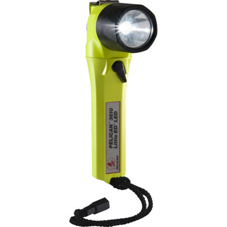 Pelican 3610 Little Ed Right Angle LED Flashlight, Yellow