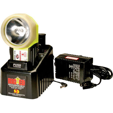 Pelican 3750PLBT Big Ed Flashlight with 110V Trickle Charger & PL Shroud, Yellow