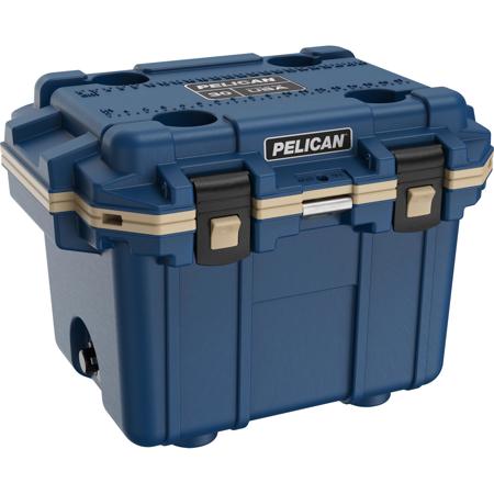 Pelican 30 Qt Elite Cooler, Hand Carry, Pacific Blue/Coyote
