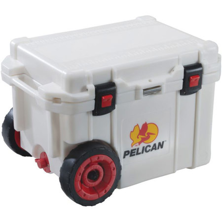 Pelican 45QW Wheeled Cooler, Marine White