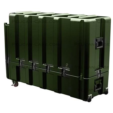 Pelican AL5415-1026 Single Hinged Lid Trunk with Foam, Olive Drab Green