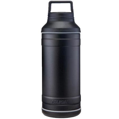 Pelican 64 oz Stainless Steel Insulated Travel Bottle, Black