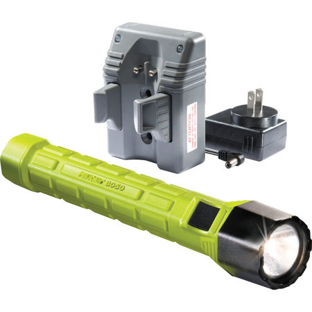 Pelican 8050 M11 Rechargeable Xenon Flashlight with 110V Fast Charger, Yellow