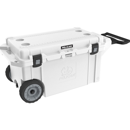 Pelican 80QT Elite Cooler, Wheeled, White