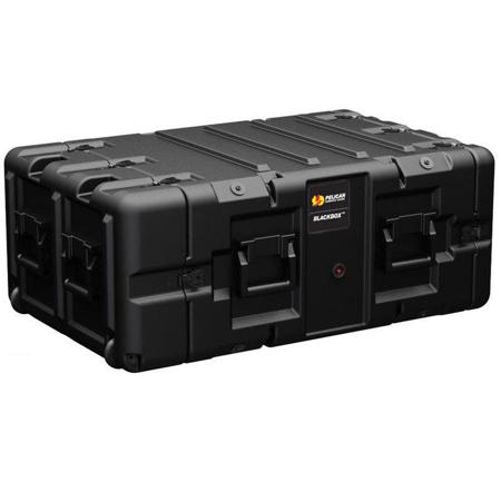 Pelican BlackBox 5U Rackmount Case, No Foam, Black