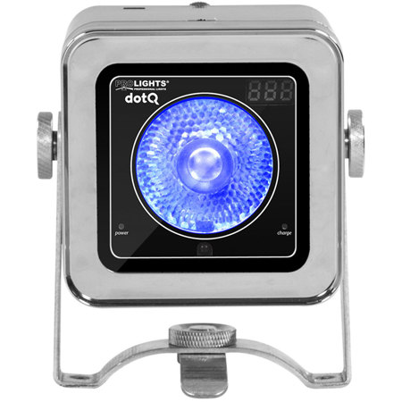 ProLights DOTQPACK LED Kit, Battery Powered RGBW, LumenRadio-Six Lights, Charger, IR Remote, ABS Case