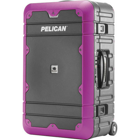 Pelican EL22 22 Elite Progear Carry on Luggage Gray and Purple LG EL22 GRYPUR